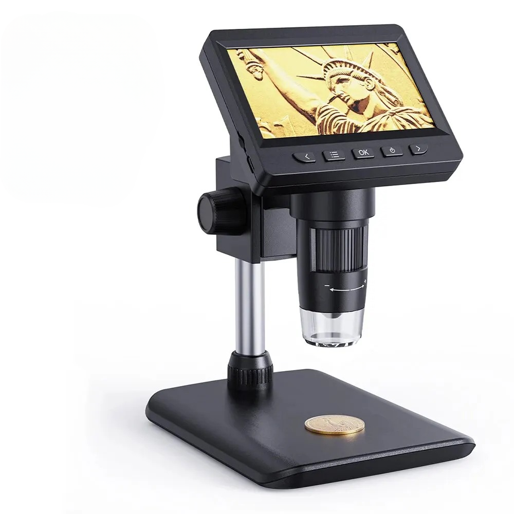 Raxiva-4 3 inch digital soldering microscope electronics repair
