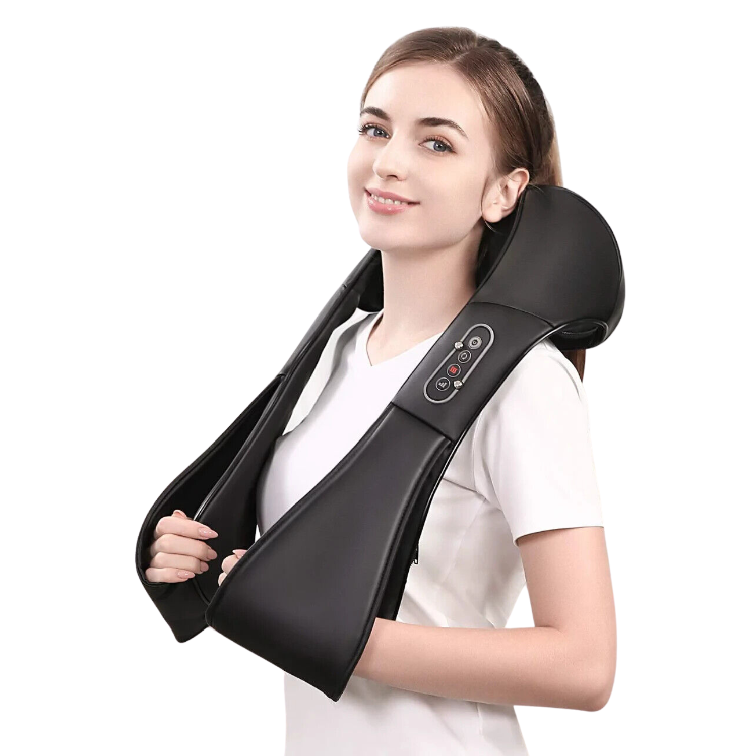 Raxiva-heated shiatsu neck shoulder deep tissue massager