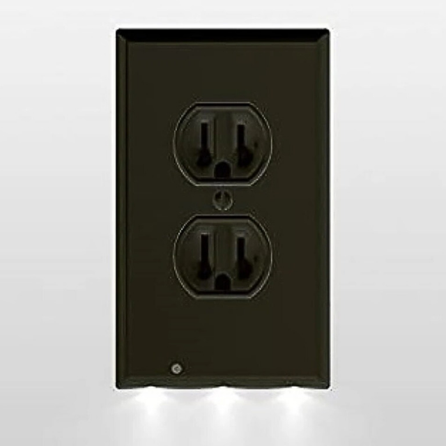 Raxiva-double wall plug socket led hallway night light set
