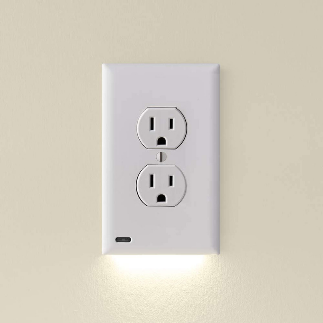 Raxiva-double wall plug socket led hallway night light set