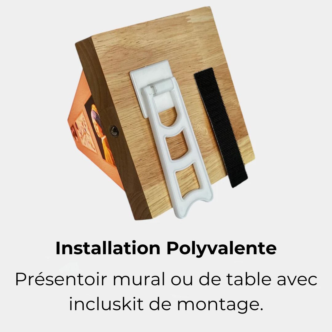 Raxiva-artlumiere lampe murale artistique 3d rechargeable