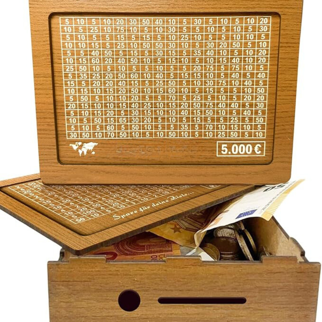 Raxiva-tresor bois tirelire en bois pour un avenir serein