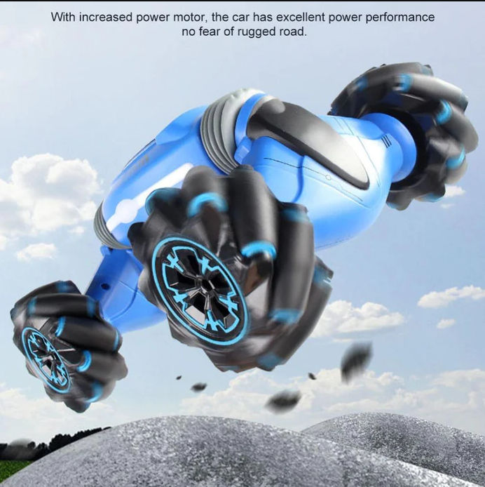 Raxiva-gesture controlled stunt car 360 degree rotation