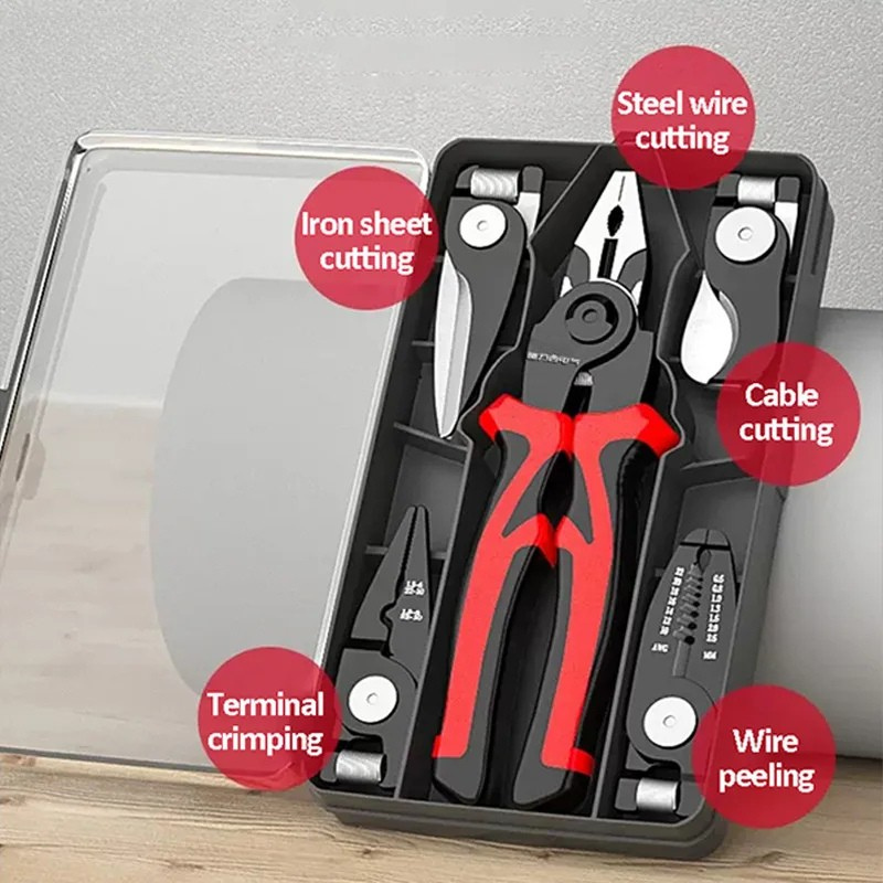 Raxiva-5 in 1 electric multifunction pliers kit