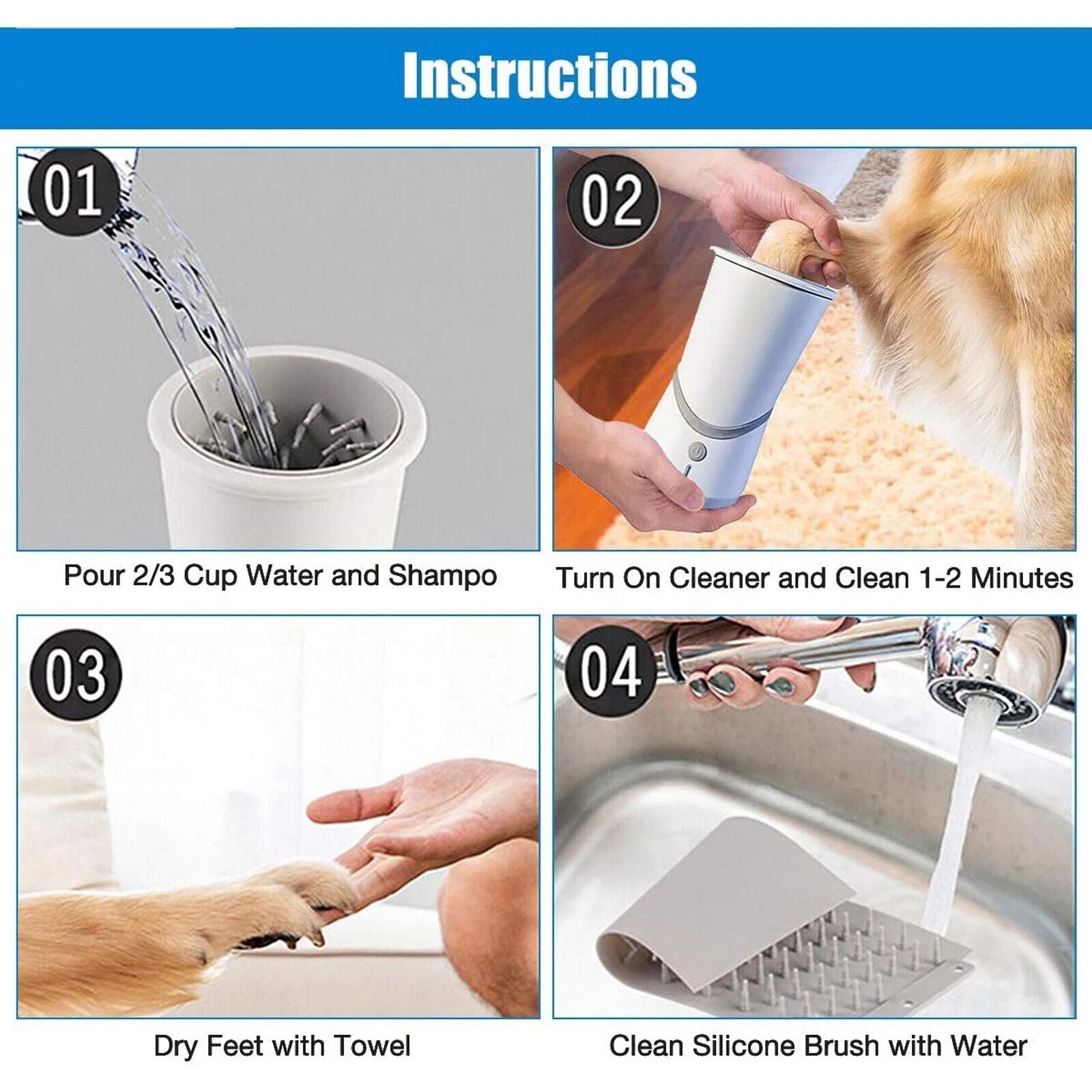Raxiva-automatic paw cleaner