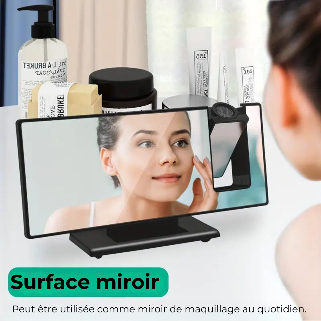 Raxiva-reveil numerique multifonction avec projection led