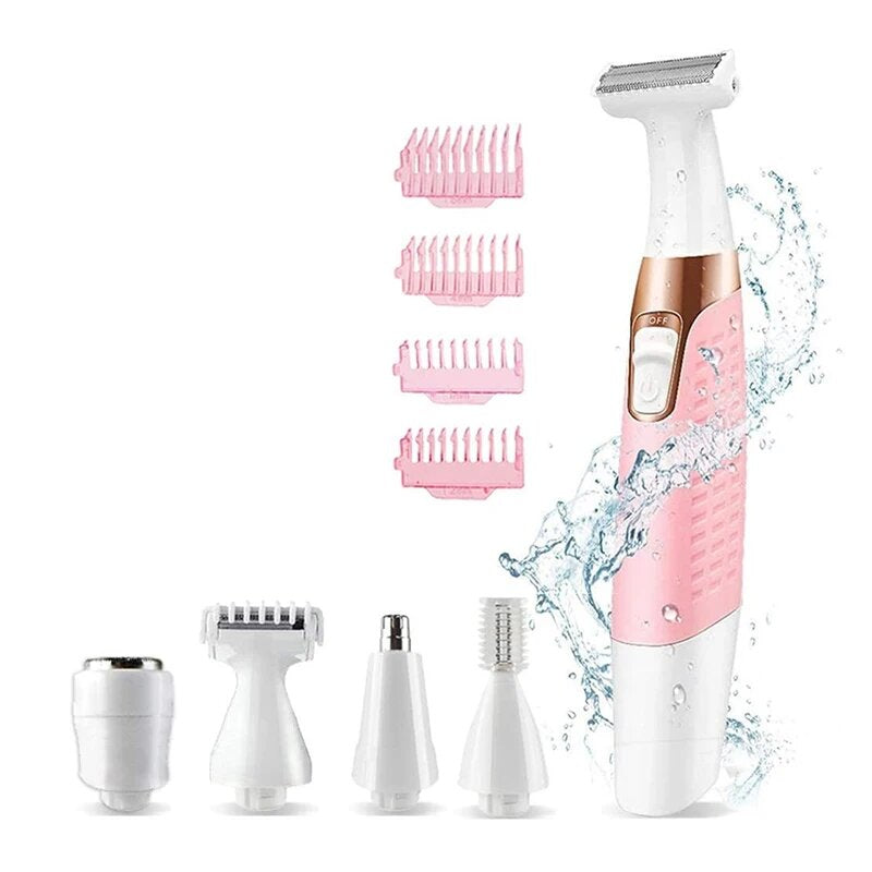 Raxiva-5 in 1 womens body hair remover smooth skin head to toe