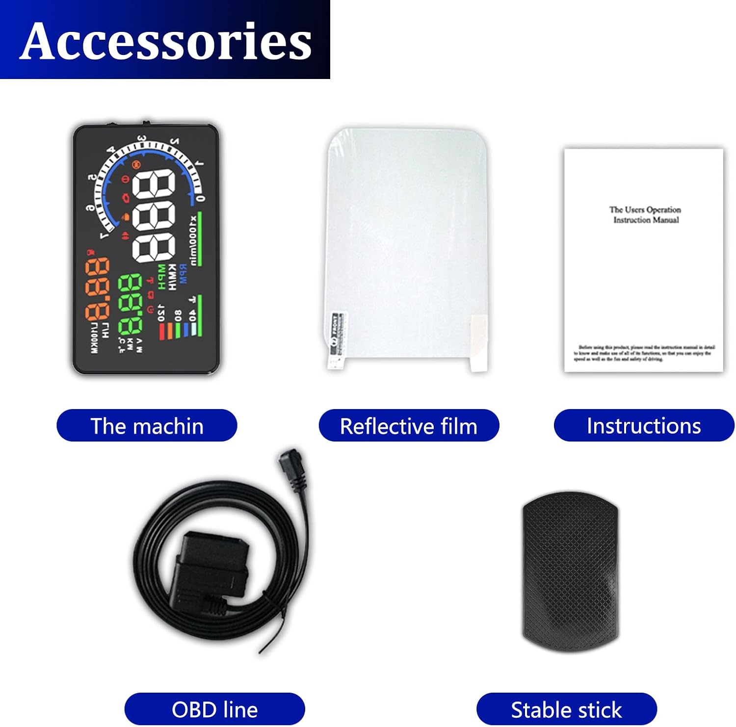 Raxiva-head up display car hud p8