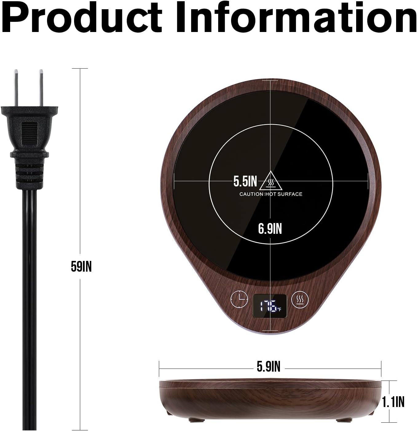 Raxiva-coffee mug warmer kit
