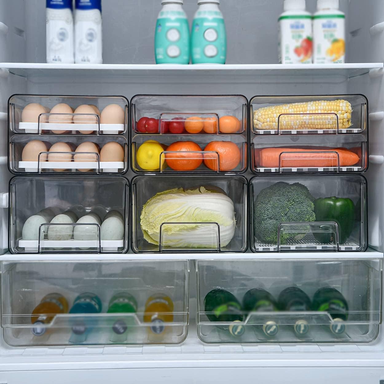 Raxiva-egg container holder in fridge