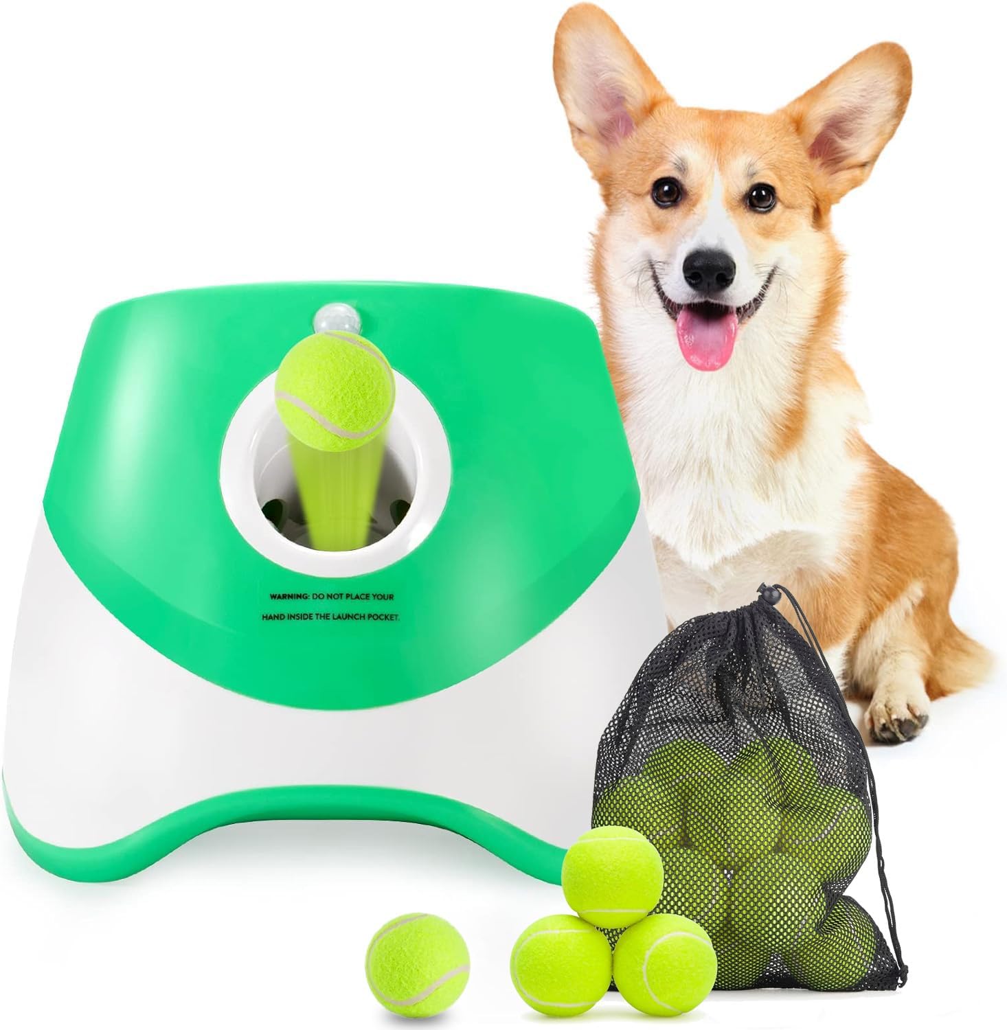 Raxiva-automatic dog ball thrower with 3 distance settings