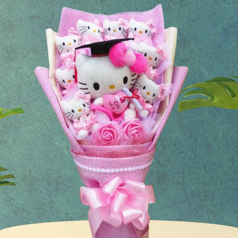 Raxiva hello kitty flower bouquet