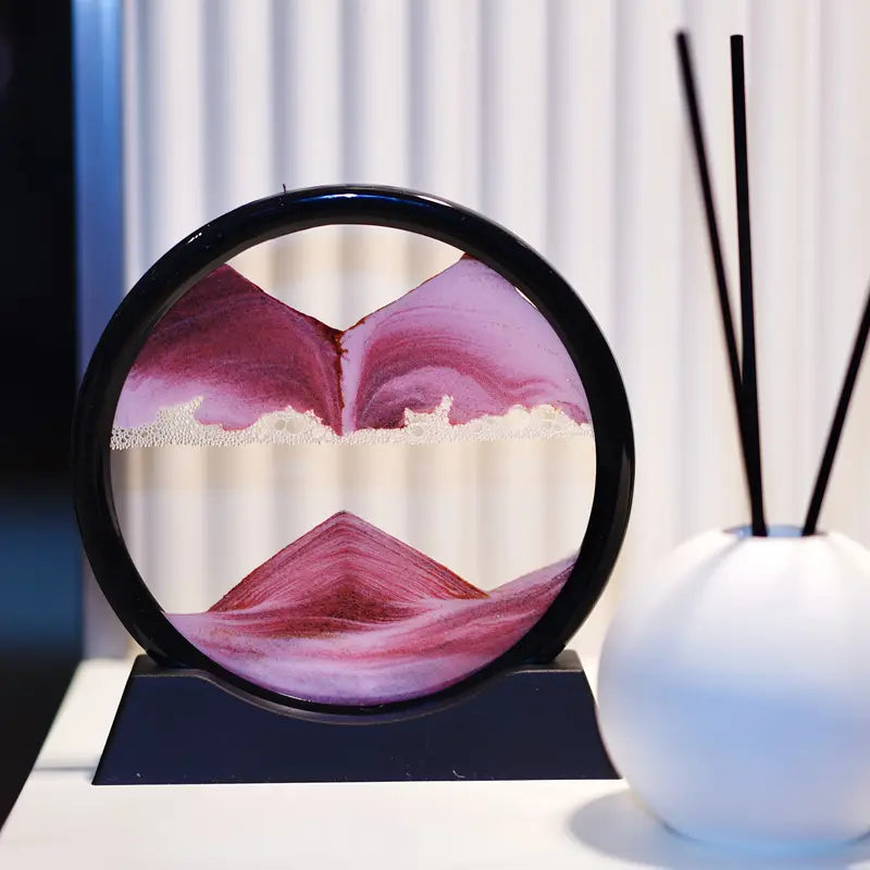 Raxiva-mirage temporel sablier 3d paysage en mouvement