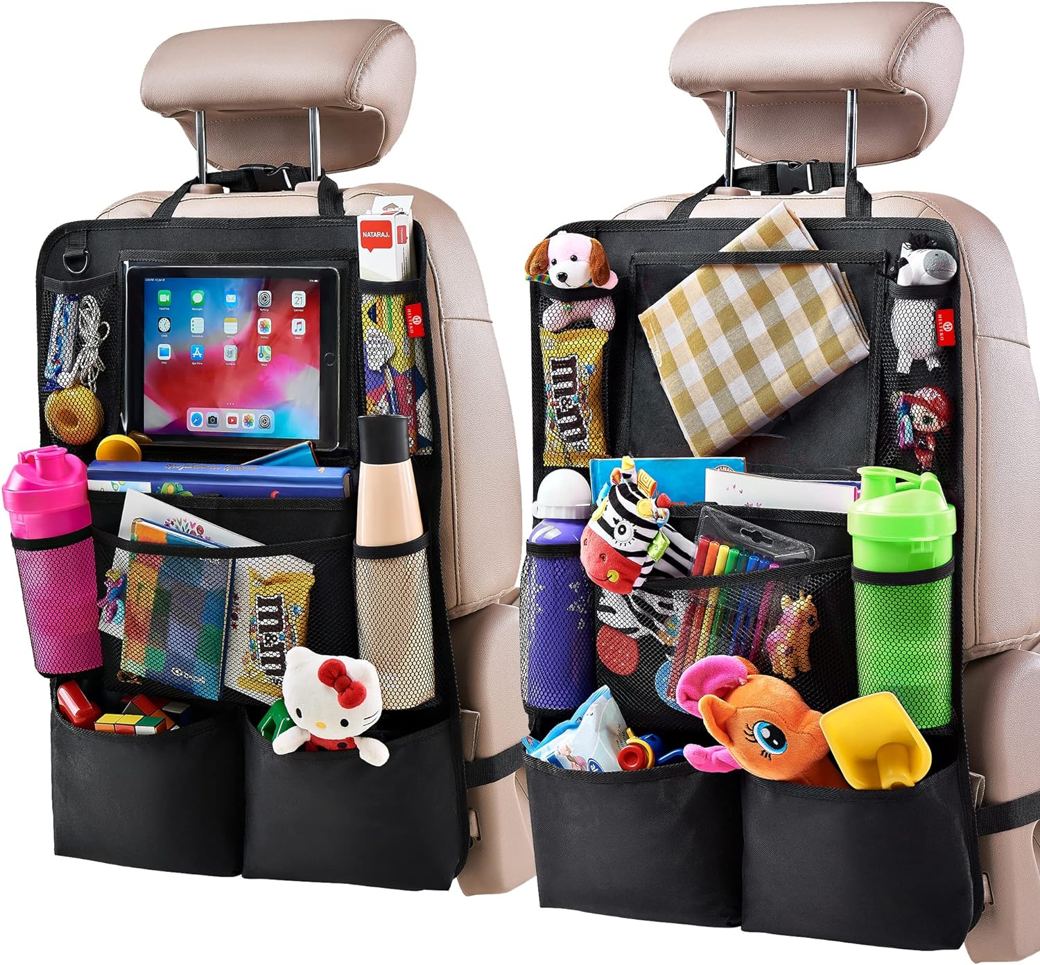 Raxiva-2 pack car backseat organizer