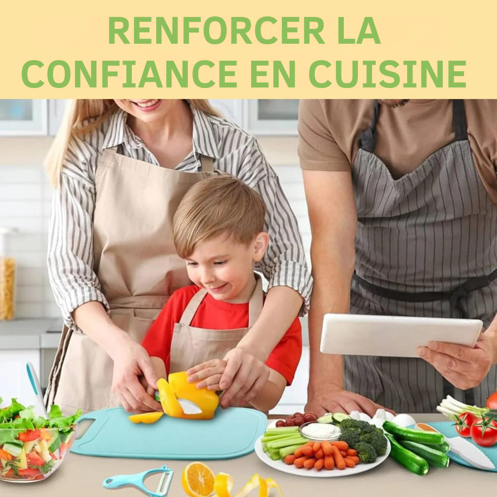 Raxiva-ustensiles cuisine securises enfants 12 pieces