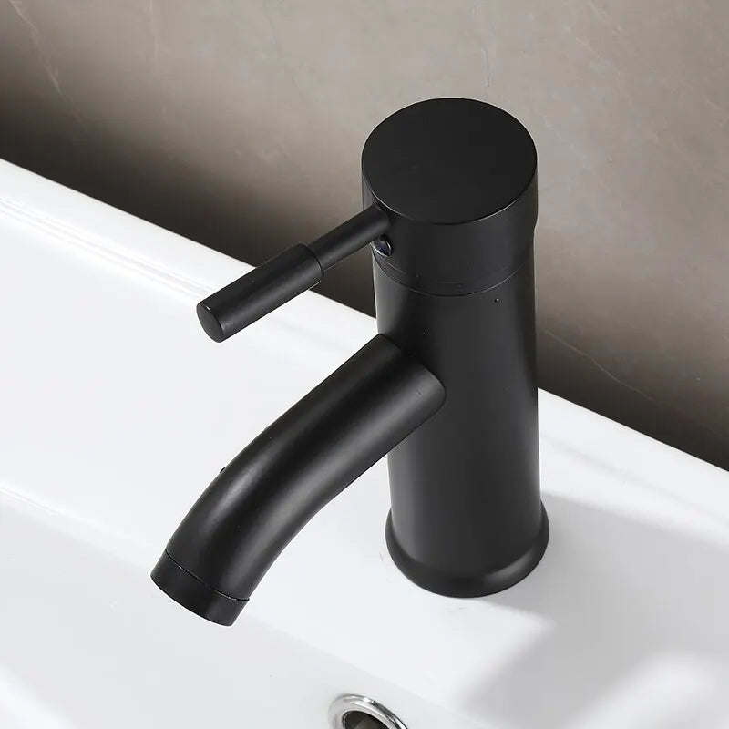 Raxiva-elegant matte black bathroom faucet modern design for contemporary spaces