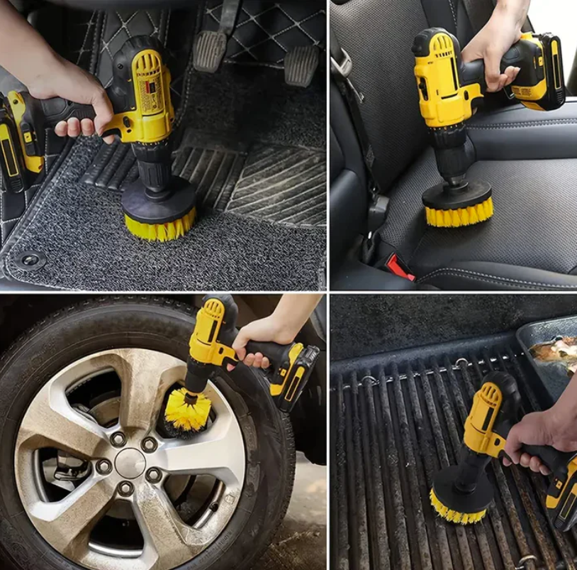 Raxiva-pack brosses nettoyage ultra efficaces perceuse powerscrub