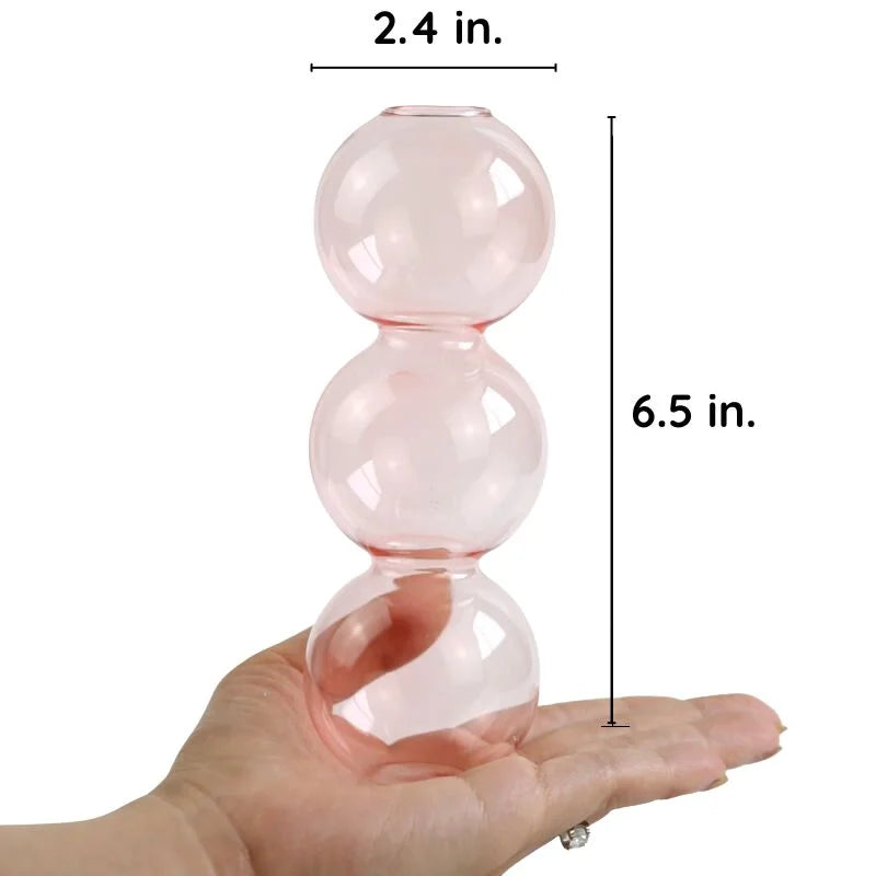 Raxiva bubble glass vase