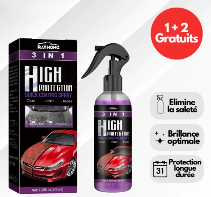 Raxiva-spray elimine rayures protection intemperies finition brillante sprayprotect