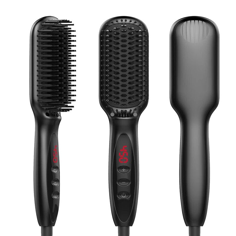 Raxiva-2 in 1 hair and beard straightener comb sleek styles effortlessly