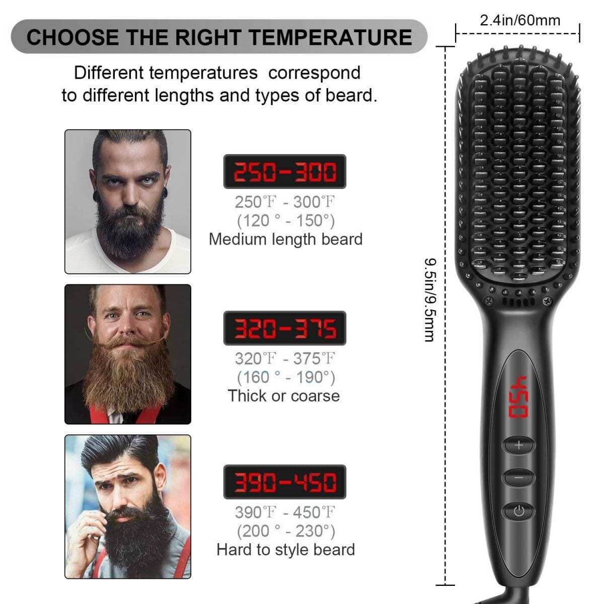 Raxiva-2 in 1 hair and beard straightener comb sleek styles effortlessly
