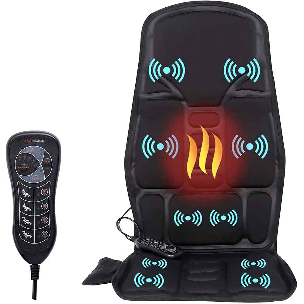 Raxiva-fashionable massage chair cushion with heated neck support