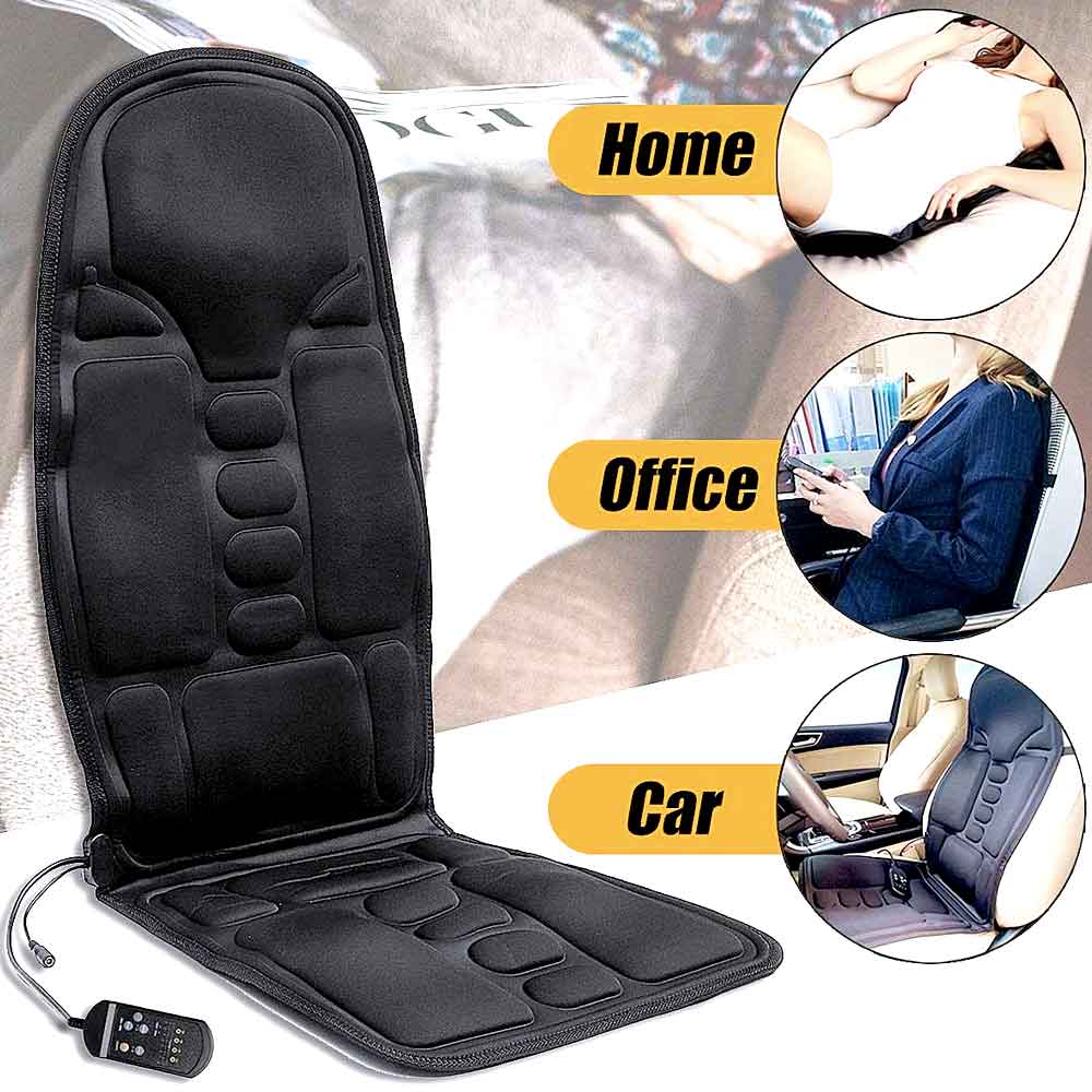 Raxiva-fashionable massage chair cushion with heated neck support