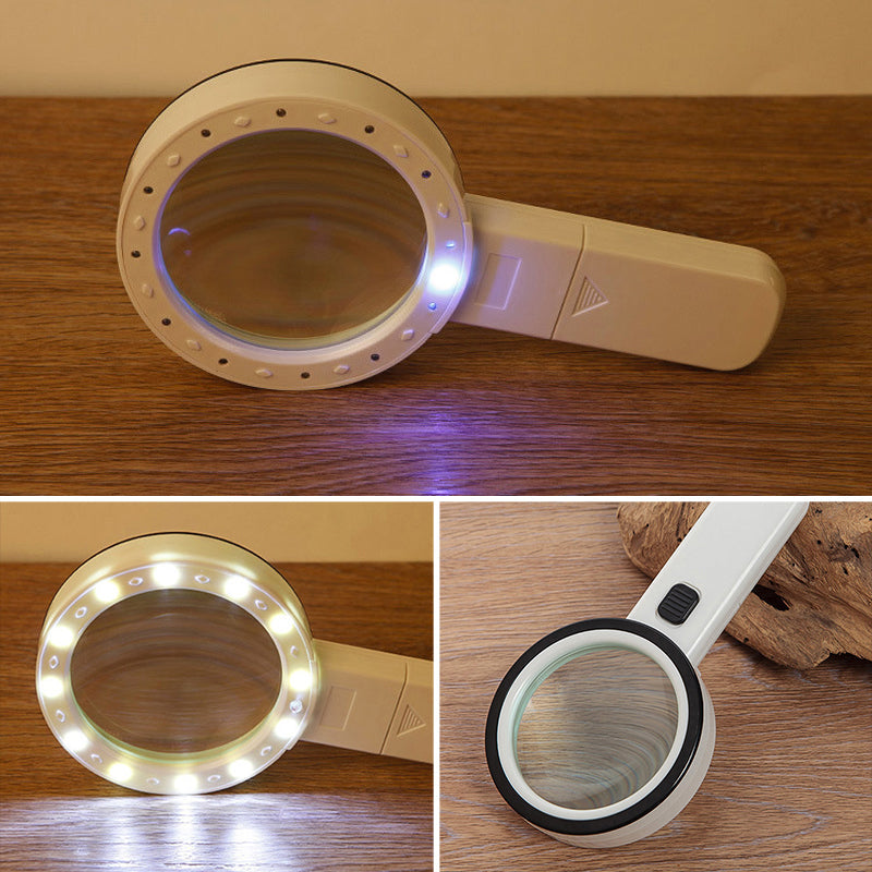 Raxiva-30x optical magnifier with led light
