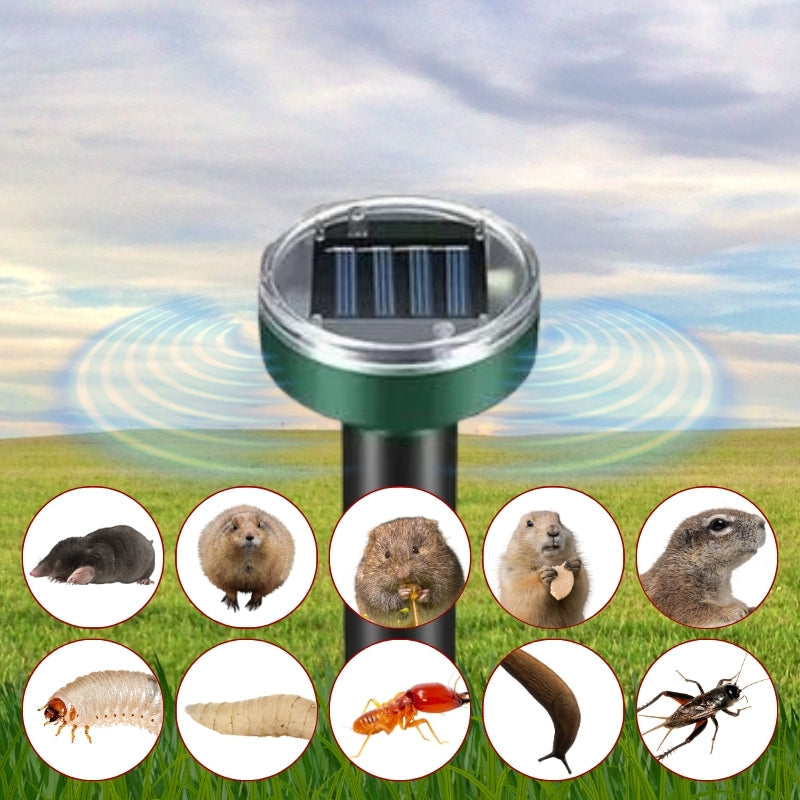 Raxiva infrared solar powered burrowing pest repellent