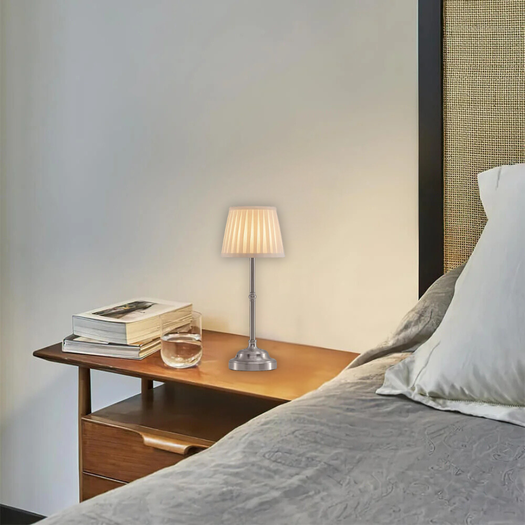 Raxiva-lumiere d antan lampe de table portative en tissu avec recharge usb