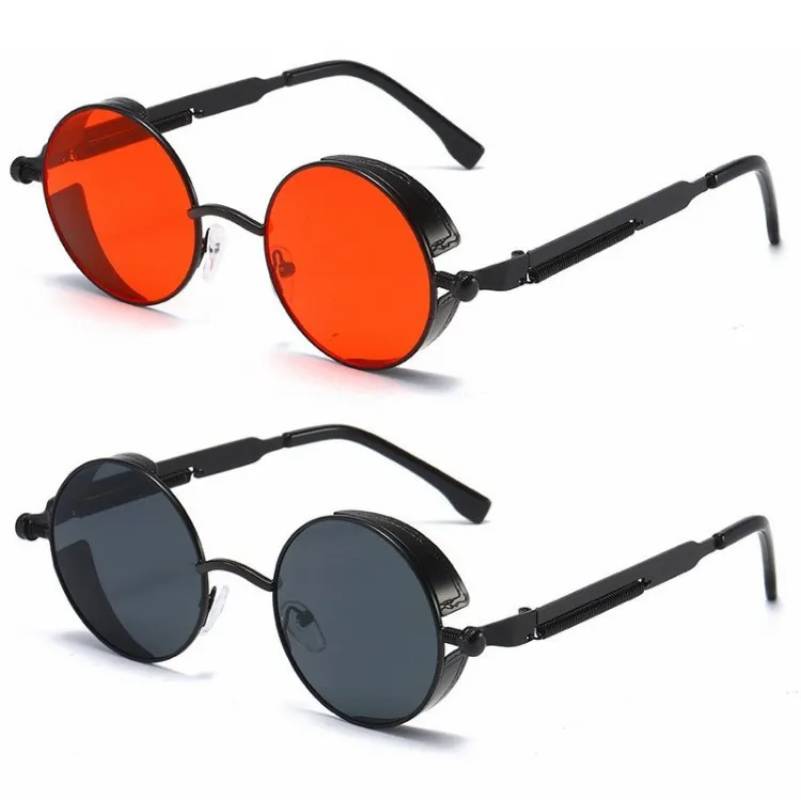 Raxiva-unisex vintage round sunglasses classic style modern protection