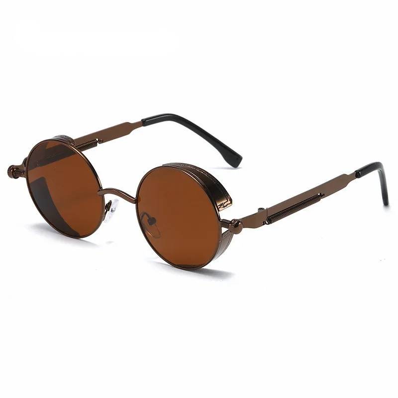Raxiva-unisex vintage round sunglasses classic style modern protection