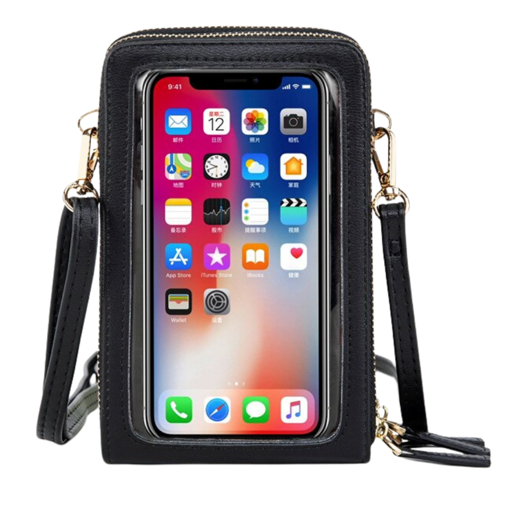 Multi pockets touchscreen crossbody bag-Raxiva-Black-SKU38841708335497277TECH7491696033853, Multi pockets touchscreen crossbody bag, , Raxiva, TECH,