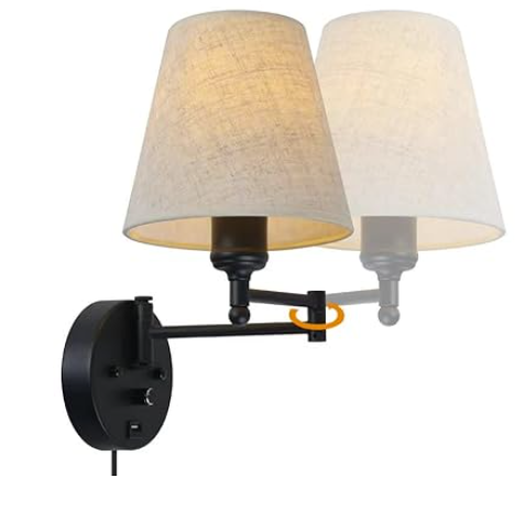 Raxiva-applique murale chevet doree ultra elegante variateur port usb goldglow