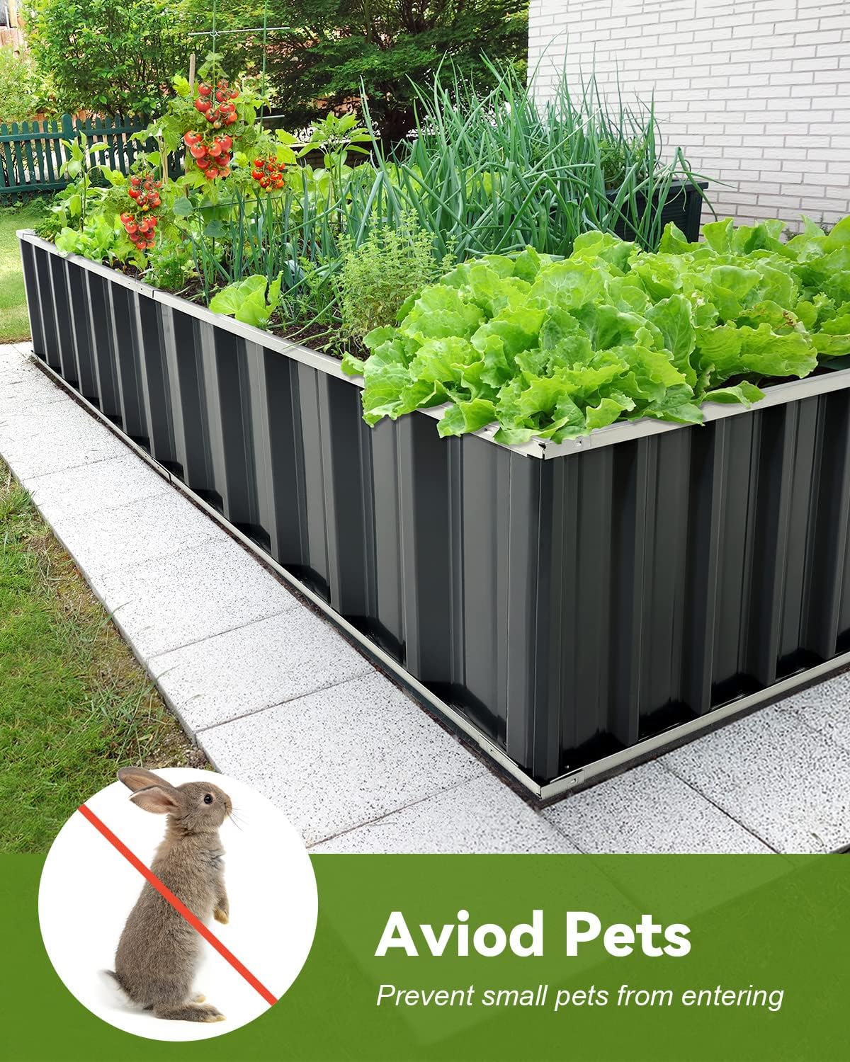 Outdoor Flower Vegetable Raised Garden Bed-Raxiva-SKU38841708203606077Outdoor Flower Vegetable Raised Garden Bed7491668836413, Outdoor Flower Vegetable Raised Garden Bed, , Raxiva, Outdoor Flower Vegetable Raised Garden Bed,