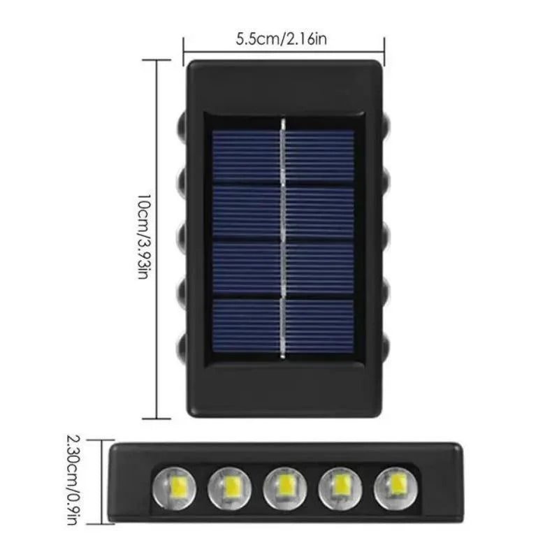 Raxiva outdoor solar wall light