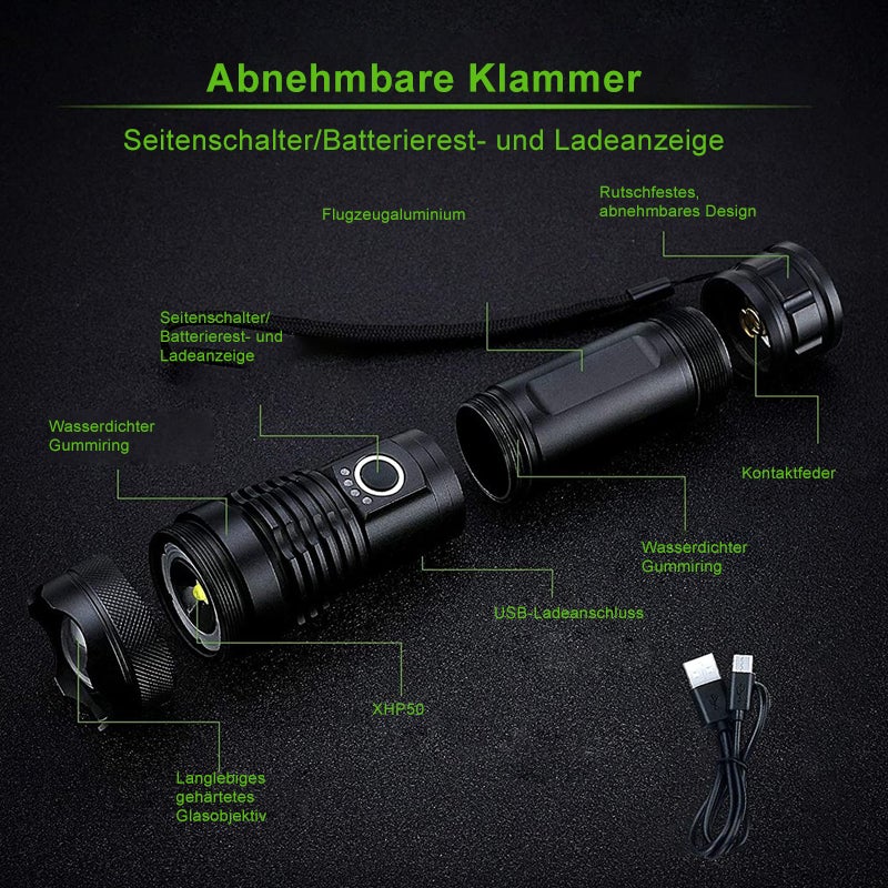 Raxiva-waterproof military laser flashlight