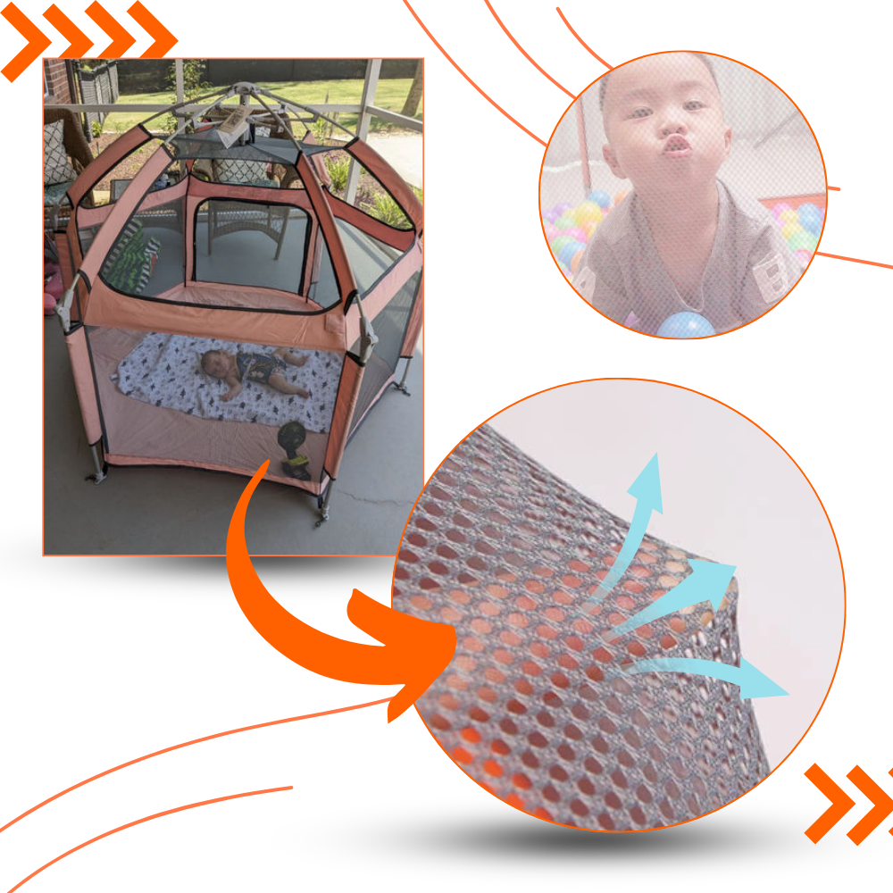 Pop-up Mesh Children's Playpen-Raxiva-SPORT7491682369597, Pop-up Mesh Children's Playpen, , Raxiva, SPORT,