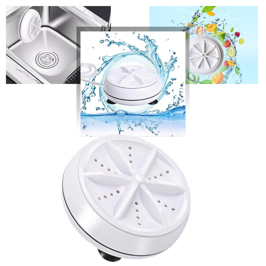 Portable ultrasonic dishwasher & laundry machine-Raxiva-SKU38841708379078717CLEANING7491716808765, Portable ultrasonic dishwasher & laundry machine, , Raxiva, CLEANING,