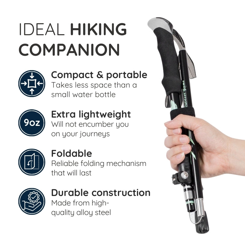 Raxiva premium automatic retractable hiking pole