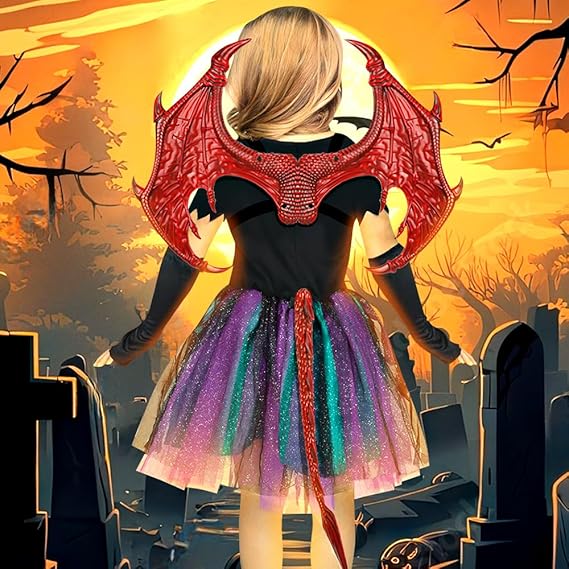 Raxiva - Halloween 3D Dragon Wings - Captivating Costume Fun