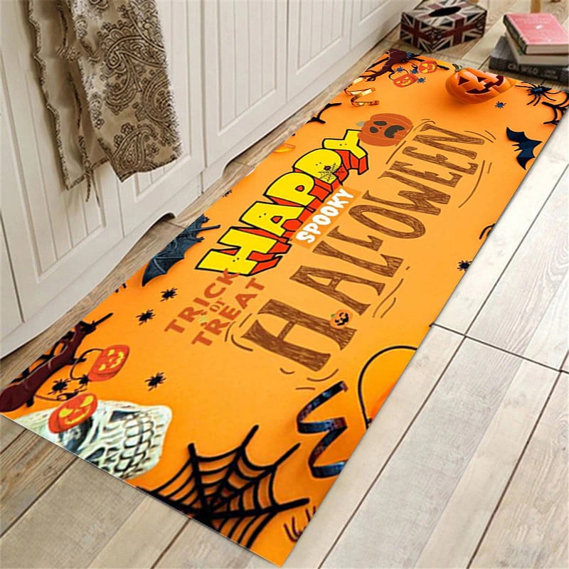 Raxiva - Halloween Bathroom Rug Set - Floor Mat Bathroom Water Absorption Anti-Slip Long Rug