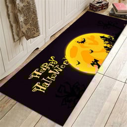 Raxiva - Halloween Bathroom Rug Set - Floor Mat Bathroom Water Absorption Anti-Slip Long Rug