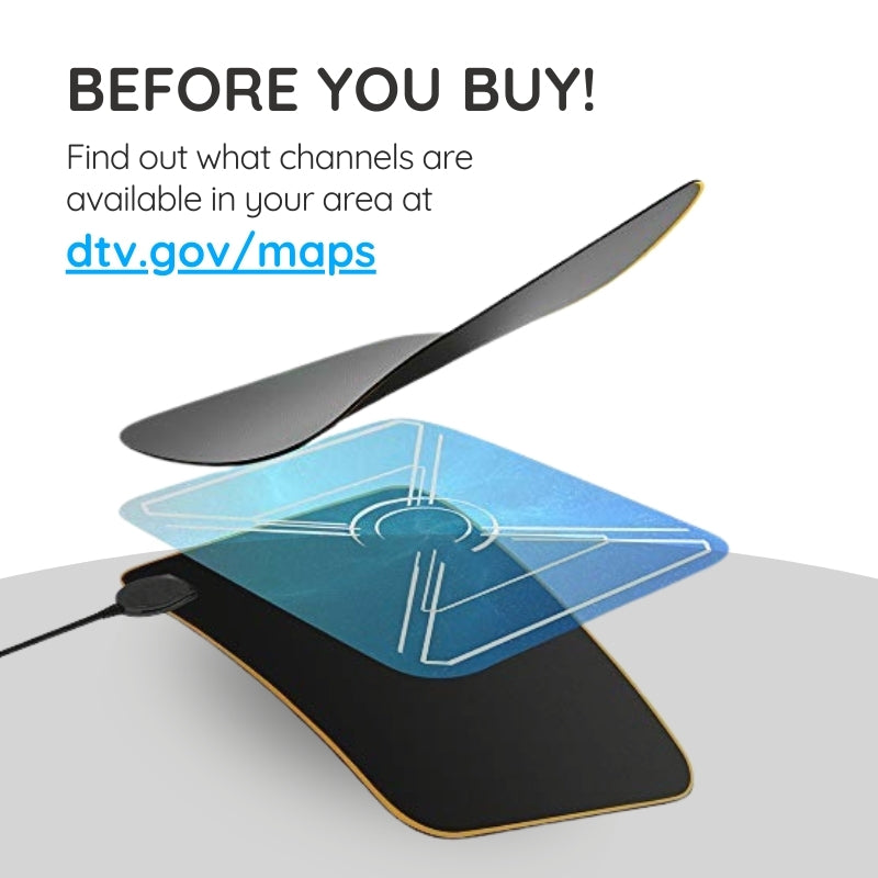 Raxiva - Indoor HD Digital TV Antenna