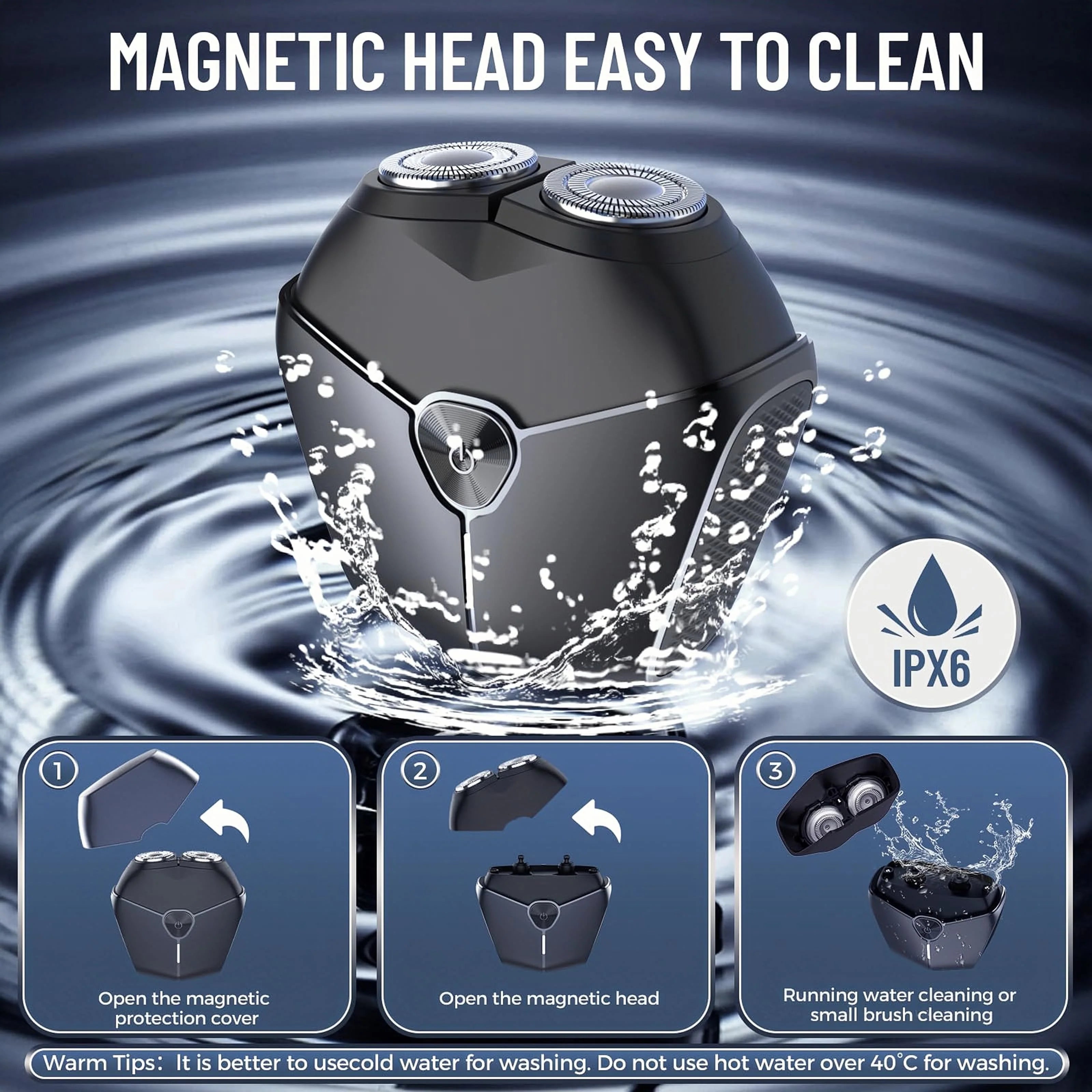 Raxiva - Mini Electric Men's Shaver