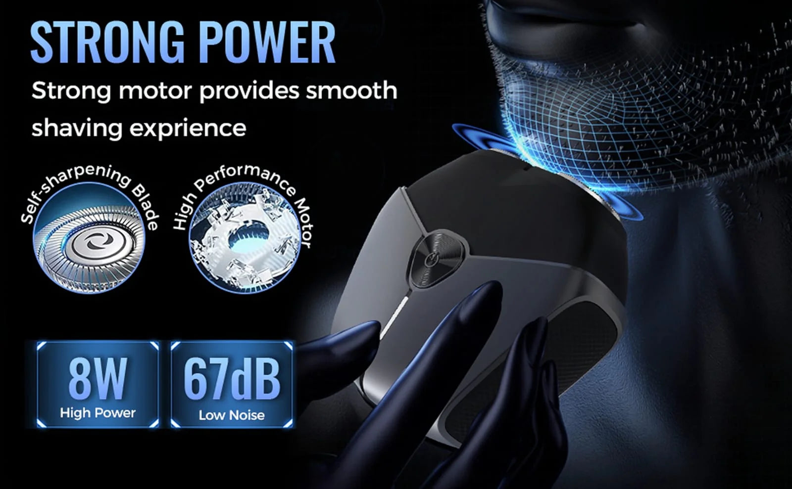 Raxiva - Mini Electric Men's Shaver