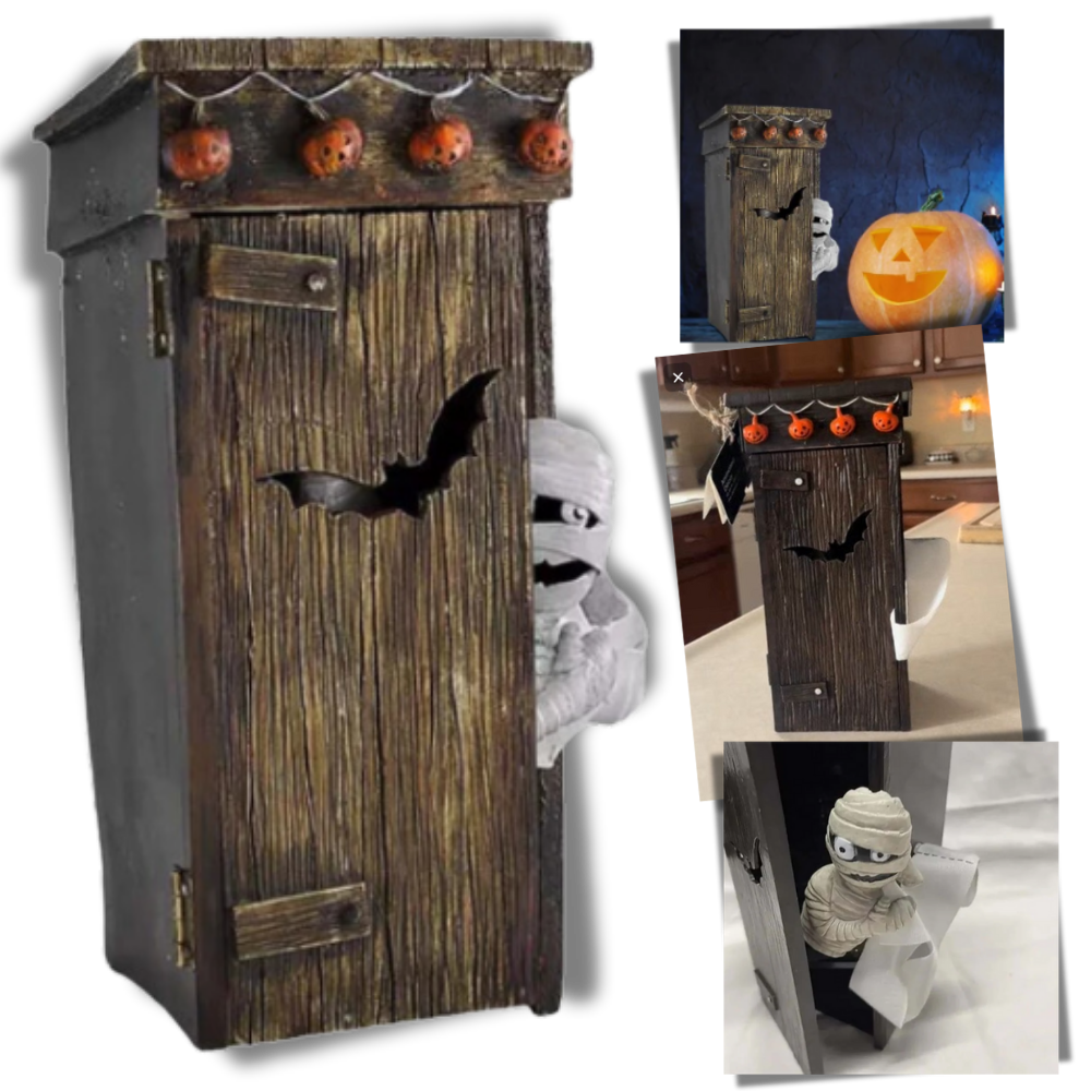 Raxiva - Motion Activated Mummy Halloween Outhouse