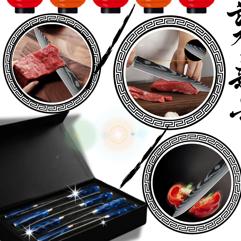 Raxiva - Ocean Blue Japanese Knives