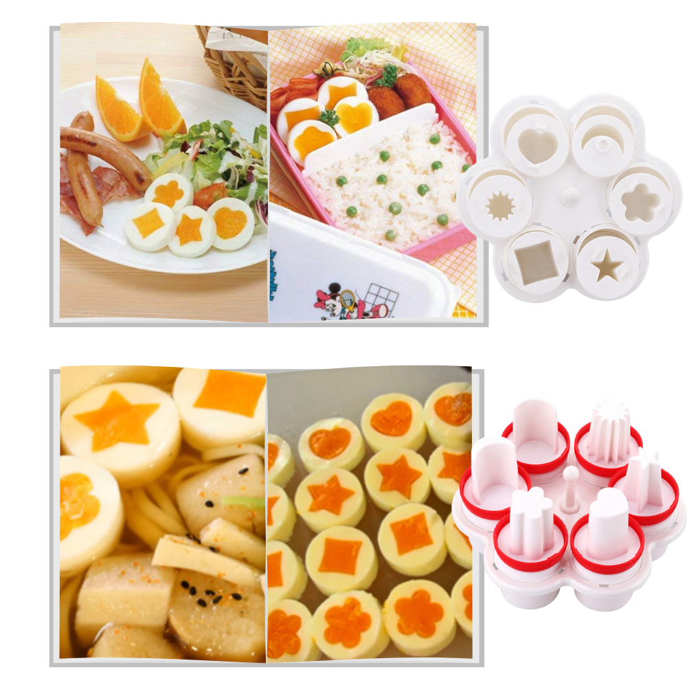 Raxiva - Pack of 6 Fancy Shape Egg Cookers