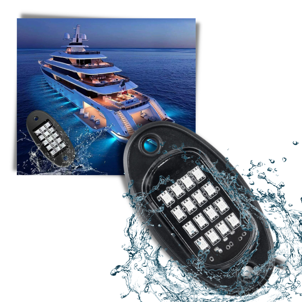 Raxiva - Pack of 8 RGB Light for Vehicles